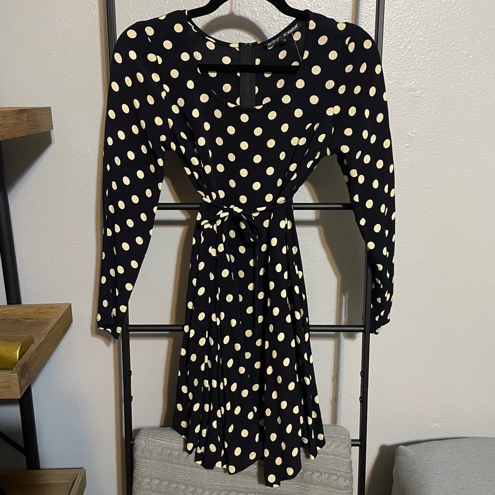 Betsey Johnson vintage polkadot dress with tie